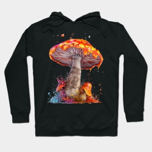 Mushroom Neon Psychedelic Shroom Art Hoodie